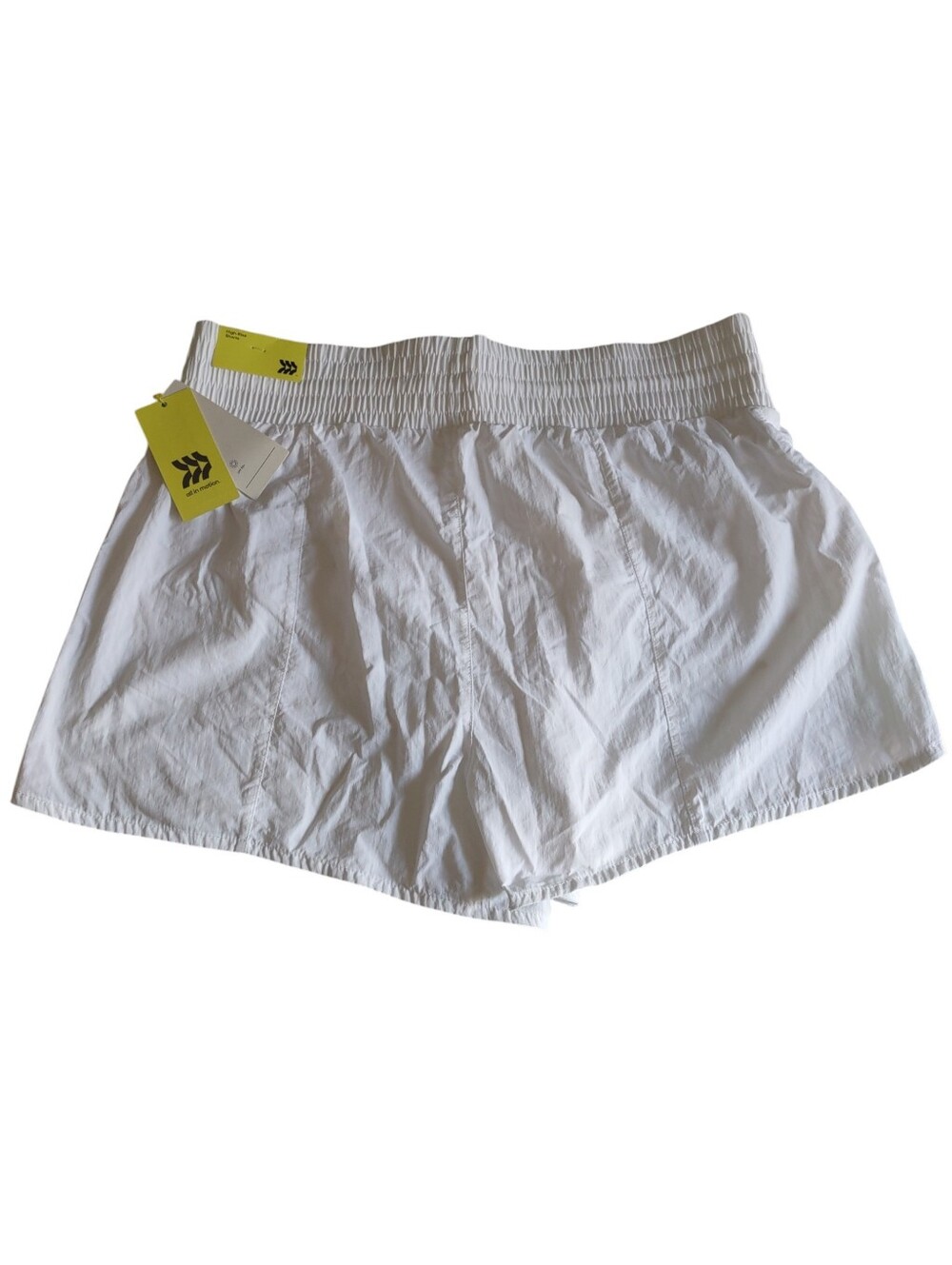 All In Motion Large White High Rise Crinkle Short - Picture 3 of 16